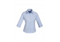 S122LT - Chevron 3/4 Sleeve Cotton Rich Shirt