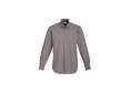 S122ML - Mens Chevron Cotton-Rich Fine Stripe Long Sleeve Shirt