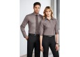 S122ML - Mens Chevron Cotton-Rich Fine Stripe Long Sleeve Shirt