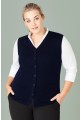 CK961LV - Womens Button Front Knit Vest