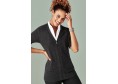 CK962LC - Womens Zip Front Short Sleeve Knit