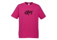 MENS Ice Cotton Hot Pink T-Shirt with Black Hope Ribbon logo