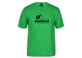 Mens Pea Green Cotton Tee with Symposium Graphic