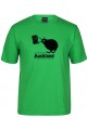 Mens Pea Green Cotton Tee with Kiwi Bird with Urban Sketchers Logo
