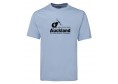 Mens Sky Blue Cotton Tee with Symposium Graphic