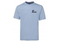 Mens Sky Blue Cotton Tee with Urban Sketchers Logo Left Chest