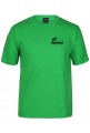 Mens Pea Green Cotton Tee with Urban Sketchers Logo Left Chest